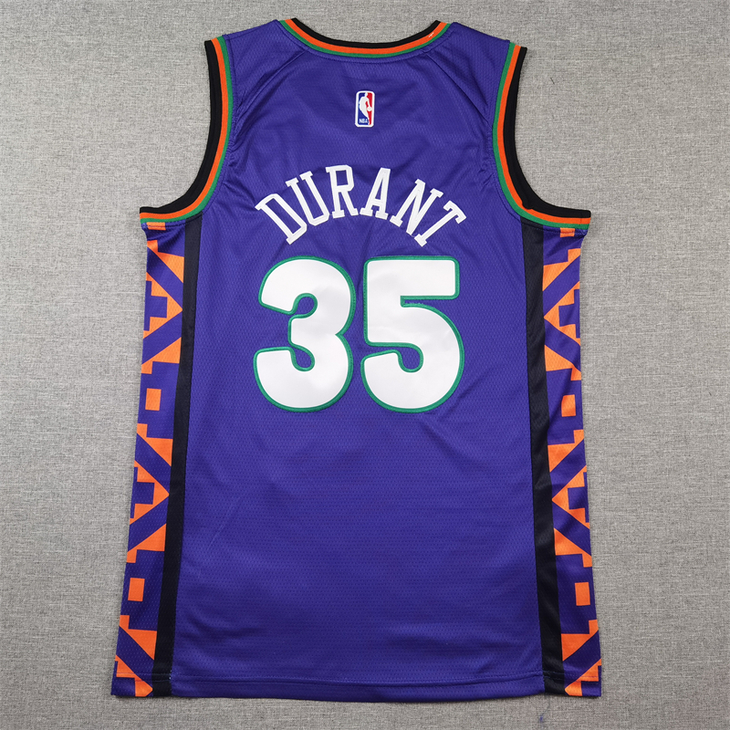 Men Phoenix Suns 35 Durant purple 2024 2025 NBA jersey